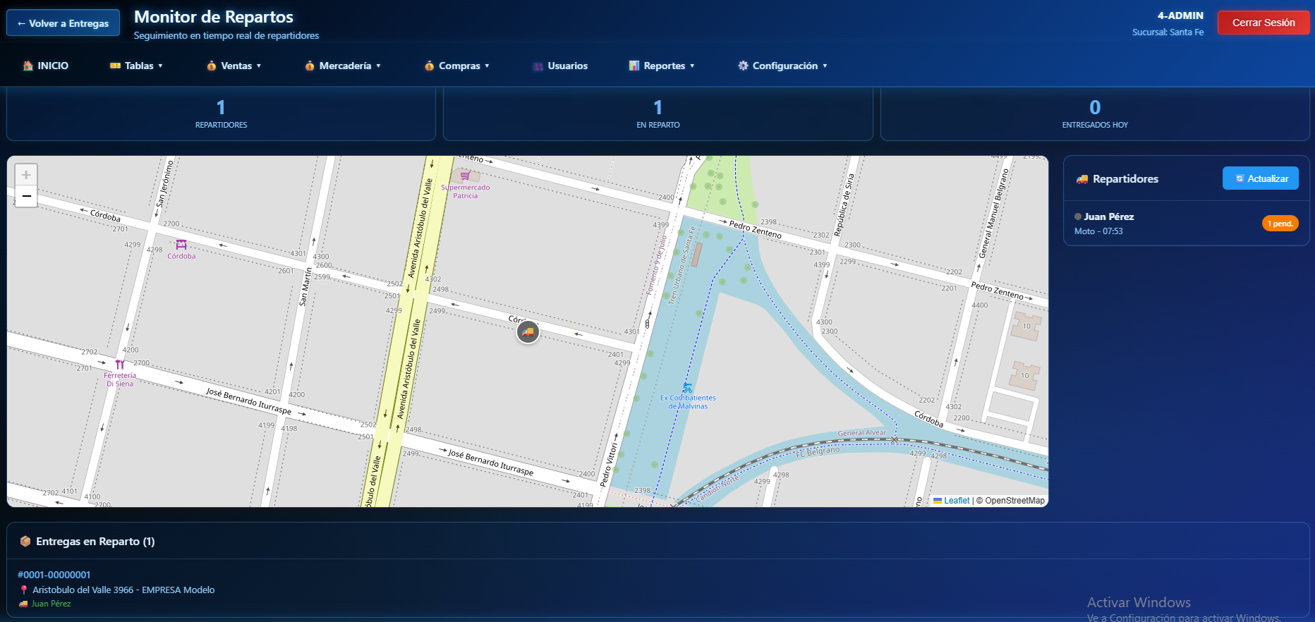 Seguimiento de repartidores