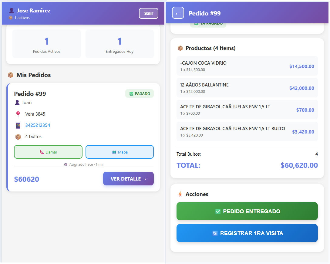 App Armado de pedidos